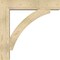 Ekena Millwork Thorton Block Rough Sawn Bracket w/ Offset Brace, Douglas Fir, 8"W x 38"D x 38"H BKT0806X38X38THR05RDF - alternate 4
